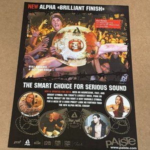 Mike Ambrose / Steven Spence / Dale Crover / Ken Schalk - Paiste - Print Ad